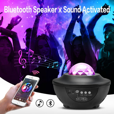 Galaxy Star Projector Lamp – LED Universe Night Light with Remote Control & Built-in Bluetooth 5.2 Music Speaker
