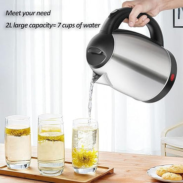 2L Electric Kettle for Tea, Coffee, Water, Milk & Egg Boiling