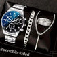 4 Pcs Golden Watch & Jewelry Set