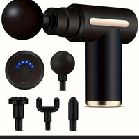 Deep Tissue Massage Gun – Rechargeable 6 Speed Muscle Massager with 4 Heads | Full Body Pain Relief & Relaxation for Men & Women