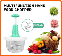Manual Hand Push Food Chopper 1.5L