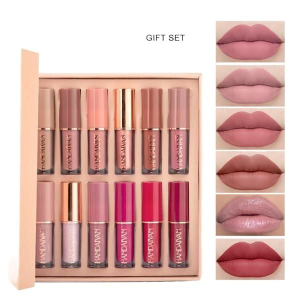 HANDAIYAN 12 Colors Matte Liquid Lipstick Set 2.5ml*12pcs