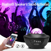 Galaxy Star Projector Lamp – LED Universe Night Light with Remote Control & Built-in Bluetooth 5.2 Music Speaker