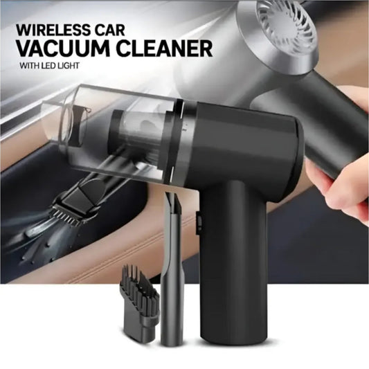 Wireless Car Vacuum Cleaner 4 in 1 – Powerful Suction Portable Handheld Vacuum | Rechargeable Mini Cleaner for Car, Home & Office