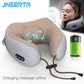 U-Shaped Neck Massager Pillow – USB Rechargeable Cervical & Shoulder Relaxation Support for Home, Car & Travel