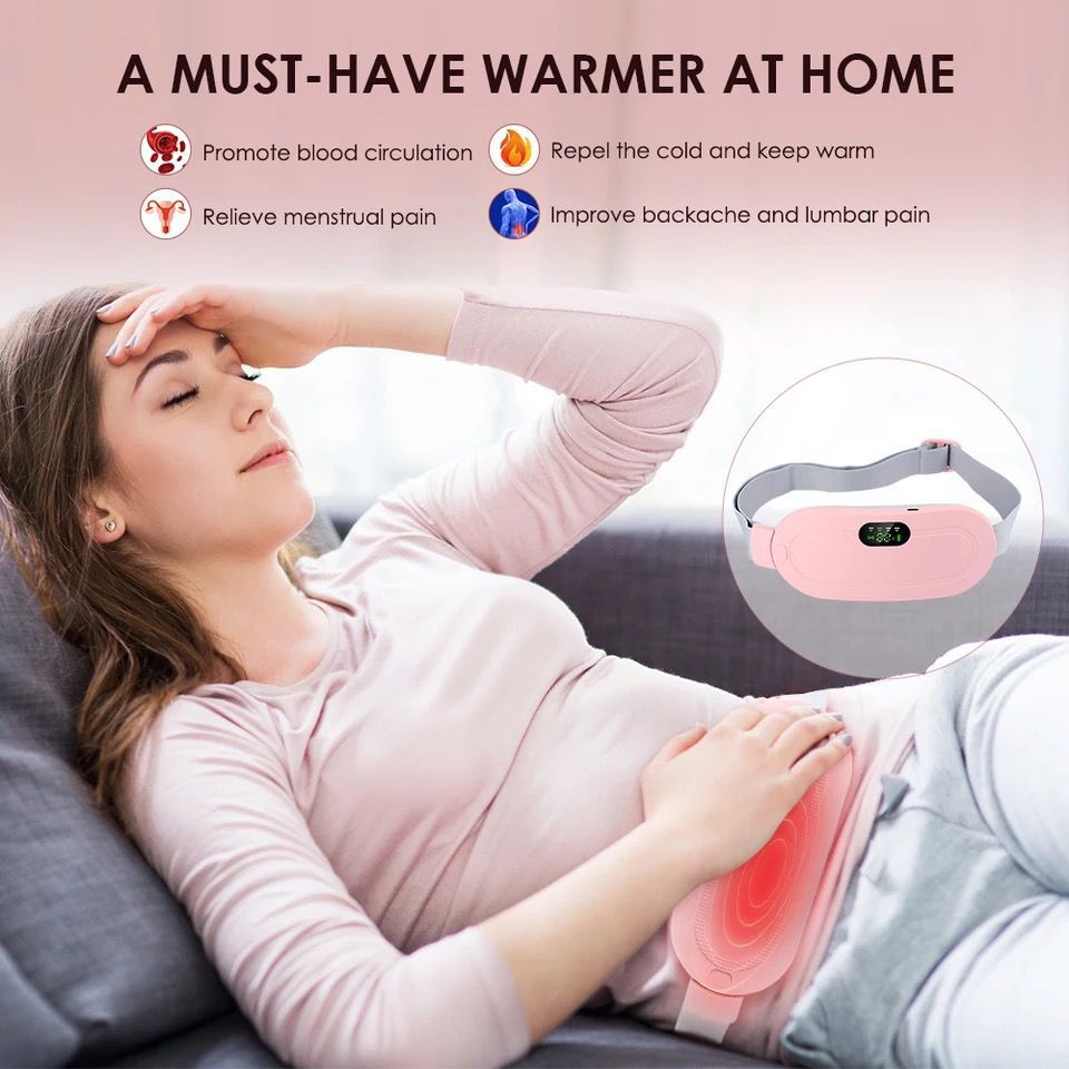Portable Period Relief Heating & Massage Belt – 4 Vibration Modes