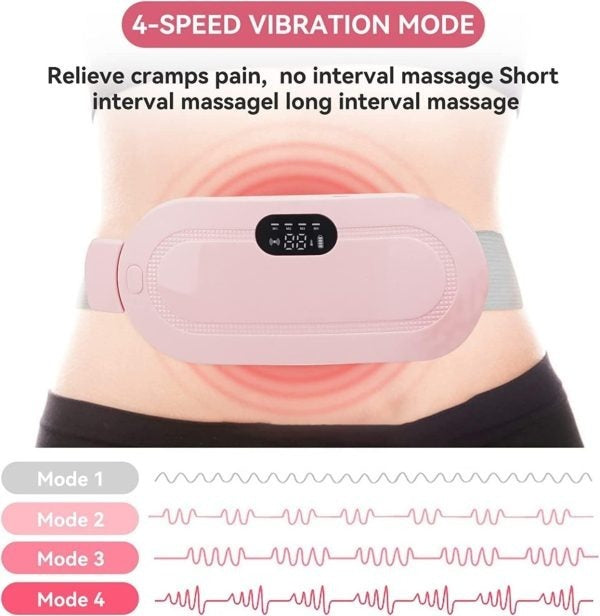 Portable Period Relief Heating & Massage Belt – 4 Vibration Modes