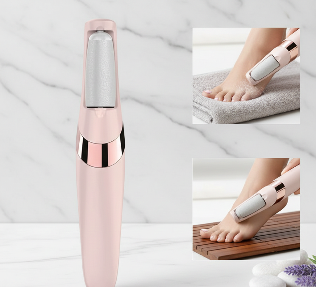 Rechargeable Electric Pedi Foot Filer – Callus Remover for Cracked Heels & Dead Skin | Smooth Salon-Soft Feet at Home