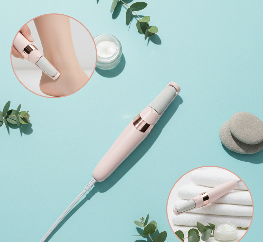 Rechargeable Electric Pedi Foot Filer – Callus Remover for Cracked Heels & Dead Skin | Smooth Salon-Soft Feet at Home