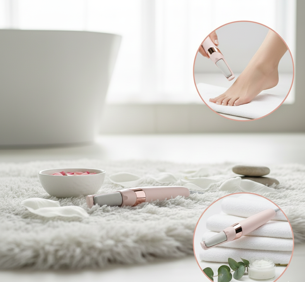 Rechargeable Electric Pedi Foot Filer – Callus Remover for Cracked Heels & Dead Skin | Smooth Salon-Soft Feet at Home