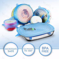 Silicone Stretch Lids – Reusable Food Covers (Pack of 6)