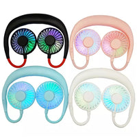 Neck Fan for Kitchen Folding Handheld Fan Wearable Portable Neckband Mini Fan USB Chargeable