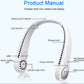 Pickzyy Rechargeable Portable Neck Fan – Hands-Free USB Mini Fan, Lightweight & Quiet for Office, Kitchen & Outdoor Use