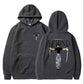 New Black Ninja Balaclava Zipper Hoodie for Men