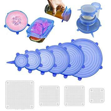 Silicone Stretch Lids – Reusable Food Covers (Pack of 6)