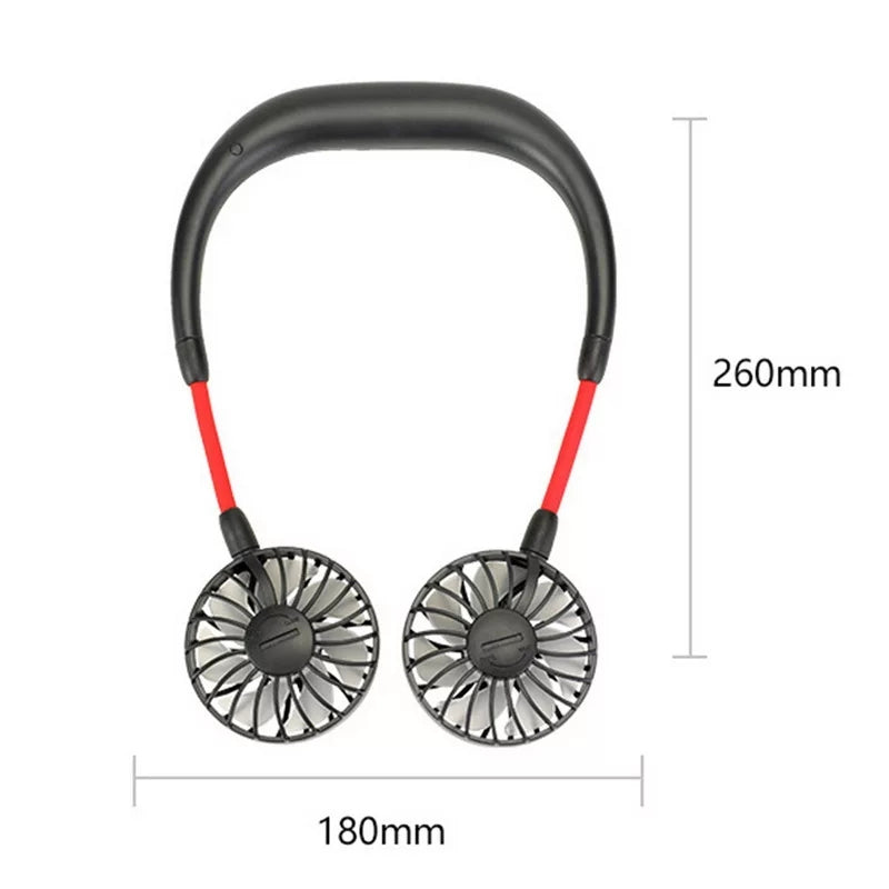 Neck Fan for Kitchen Folding Handheld Fan Wearable Portable Neckband Mini Fan USB Chargeable