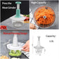 Manual Hand Push Food Chopper 1.5L