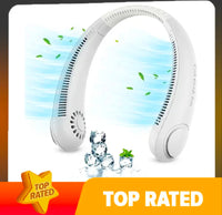 Pickzyy Rechargeable Portable Neck Fan – Hands-Free USB Mini Fan, Lightweight & Quiet for Office, Kitchen & Outdoor Use