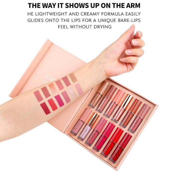 HANDAIYAN 12 Colors Matte Liquid Lipstick Set 2.5ml*12pcs