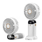 5-Speed USB Rechargeable Mini Handheld Fan – Foldable Portable Neck Fan with Display & Phone Stand