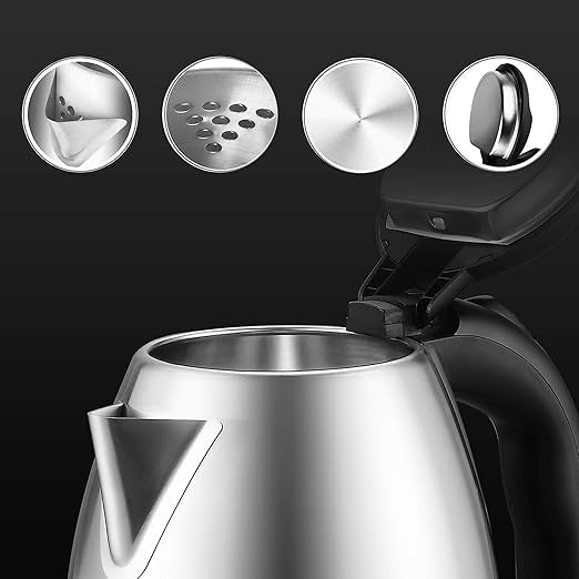 2L Electric Kettle for Tea, Coffee, Water, Milk & Egg Boiling