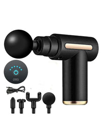 Deep Tissue Massage Gun – Rechargeable 6 Speed Muscle Massager with 4 Heads | Full Body Pain Relief & Relaxation for Men & Women
