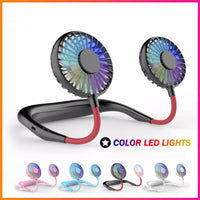 Neck Fan for Kitchen Folding Handheld Fan Wearable Portable Neckband Mini Fan USB Chargeable