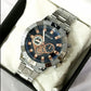 Pack of 2 Fashion Mens Stainless Steel Watches Wristwatch Calendar Luminous Clock Men Business Casual Watch