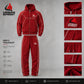 Men’s Premium Polyester Fleece Tracksuit – Red Hooded Sportswear Set | Urban Sprint
