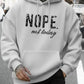 Men’s Grey & White Graphic Oversized Hoodie | Stylish Printed Pullover Sweatshirt | Winter Streetwear