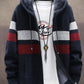 Men’s Grey & White Graphic Oversized Hoodie | Stylish Printed Pullover Sweatshirt | Winter Streetwear