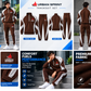 Men's Brown & Grey Half-Zip Tracksuit Set | Urban Sprint
