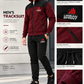 Urban Sprint Men’s Fleece Tracksuit – Maroon & Black