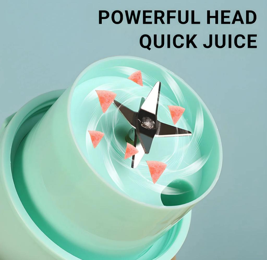 Portable and rechargeable Juice Cup with Straw