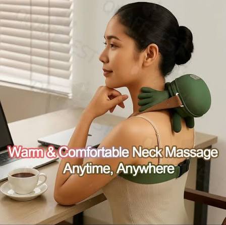 Electric Shoulder & Neck Massager – Deep Kneading with Soothing Heat